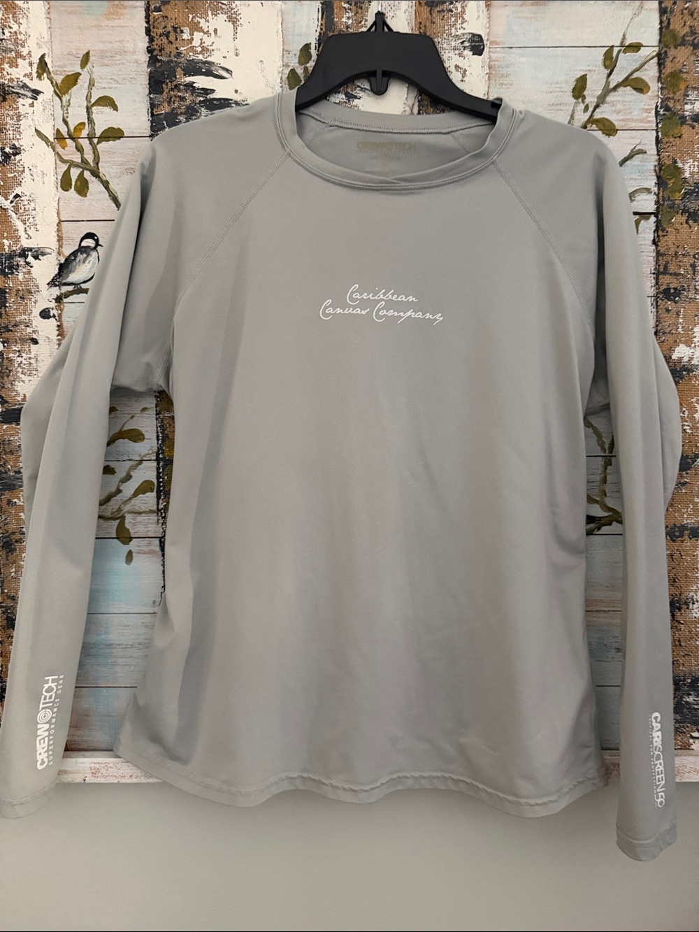 Women Swim Long Sleeve Rash Guard - Light Gray
